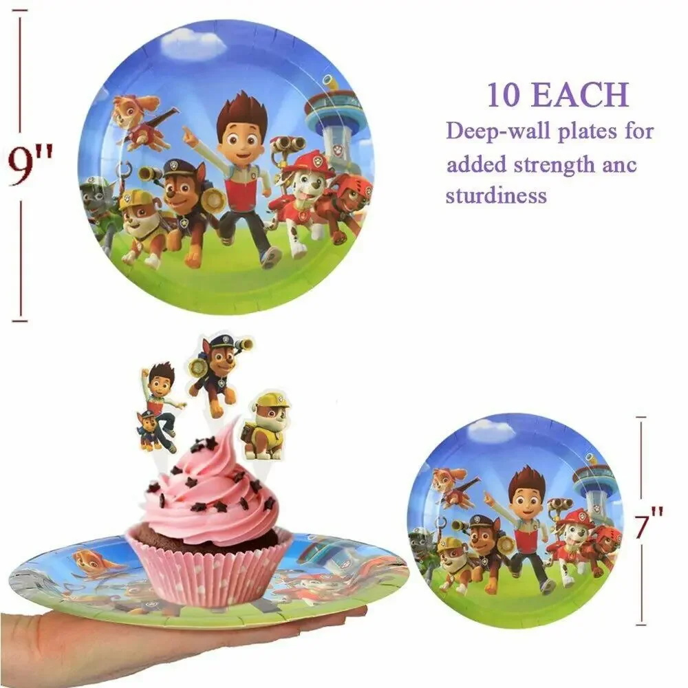 Paw Patrol Party Supplies Decorations Set-167 Pcs Birthday Packs Includes Fla...